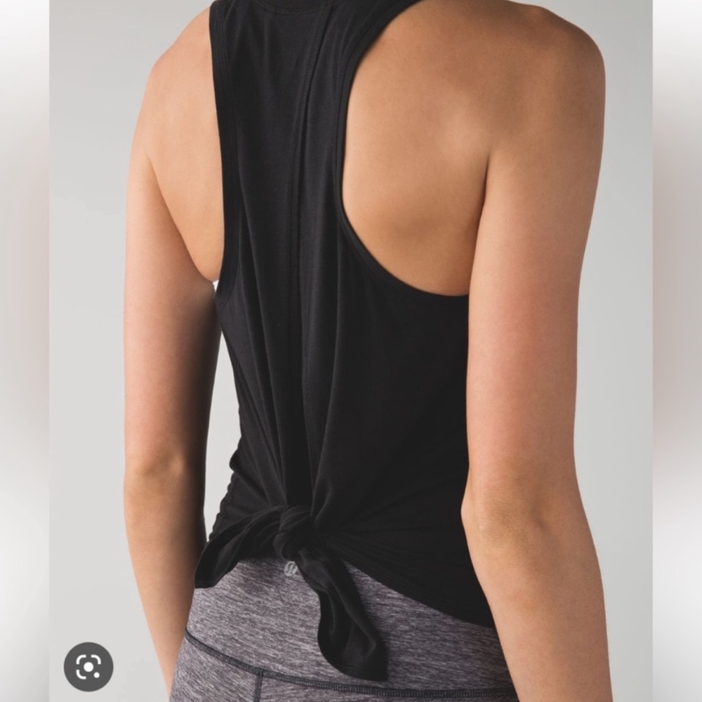 Lululemon All Tied Up Tank Black Size 4 X-Small